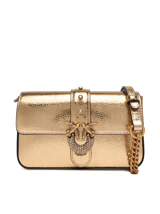 PINKO Torebka Love One Slouchy Baby AI 25-26 PCPL 105353 A2WD Złoty