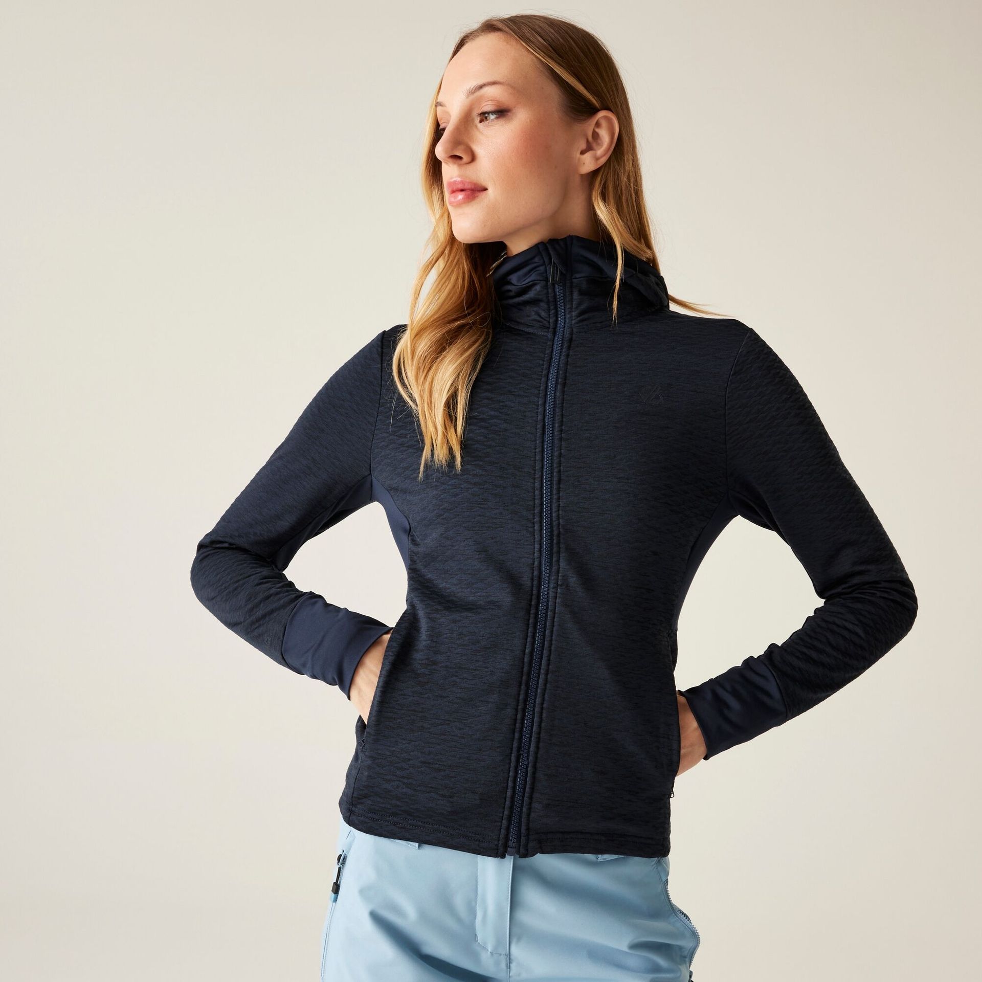 Dare 2b Bluza damska rozsuwana z kapturem Convey IV Granatowy, Rozmiar: 46