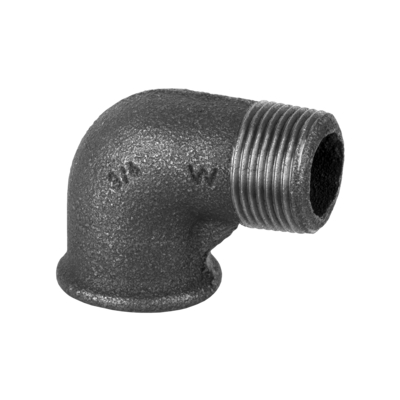 Kolano czarne Atusa nakrętno-wkrętne 92 typ N4 1/2