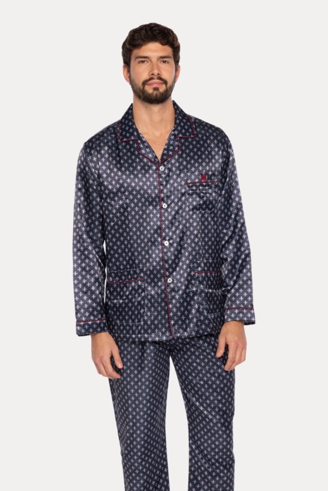 Piżama męska GULIVER M Ciemnoniebieski