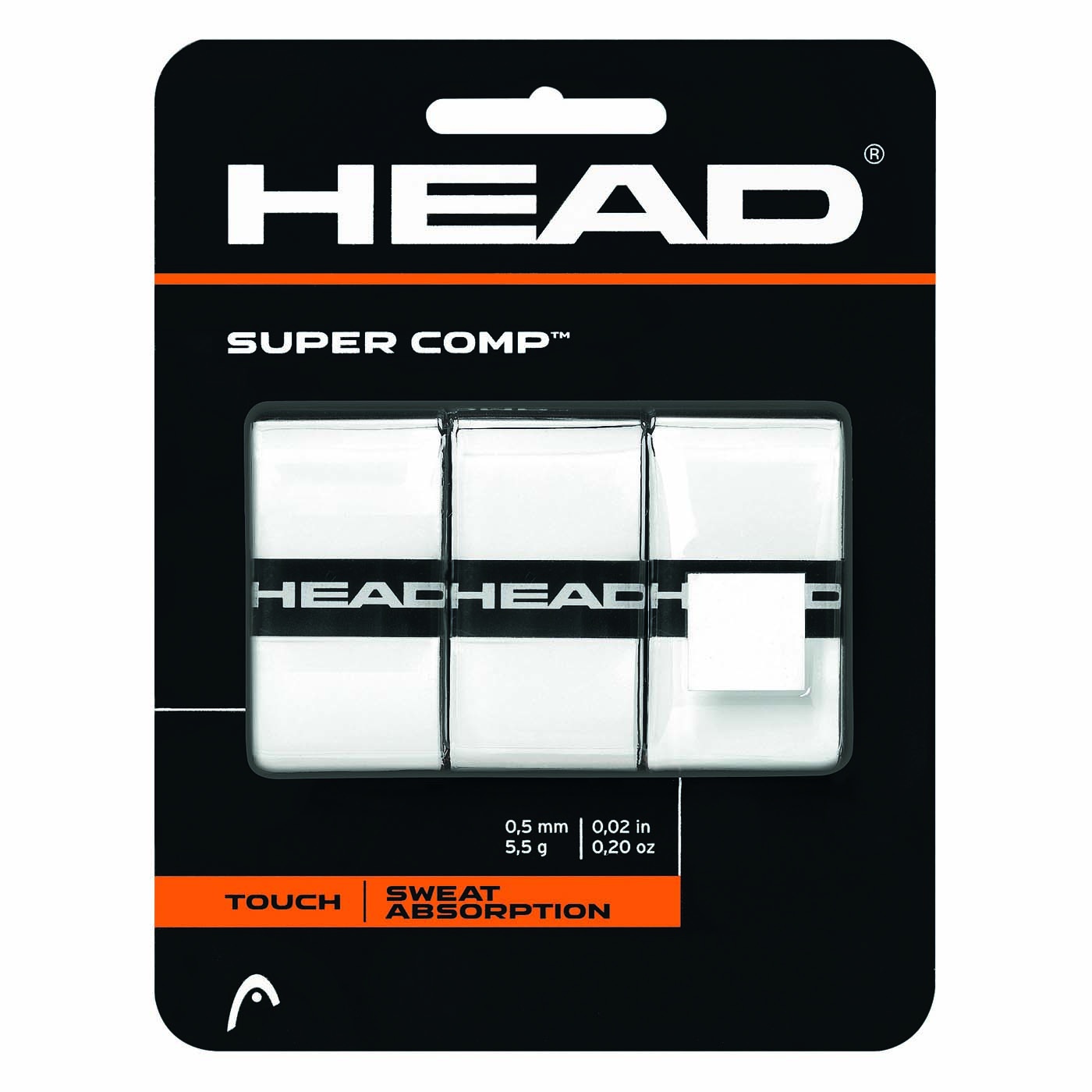 Head Super Comp (3 szt.) - white 285088-WH