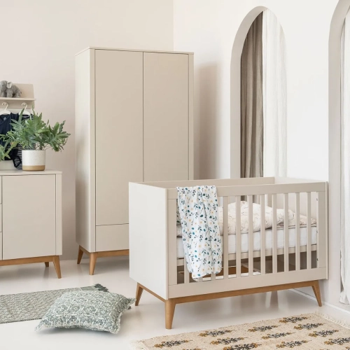 Łóżeczko beżowe Seth 60x120cm