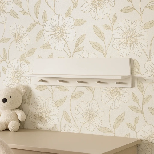 Półka ścienna beżowa Seth