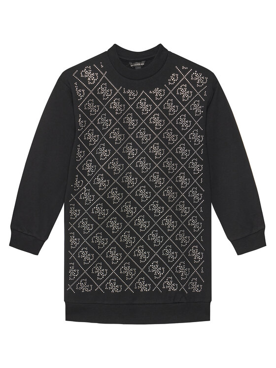 Guess Sukienka codzienna J5YK02 KA6V4 Czarny Regular Fit