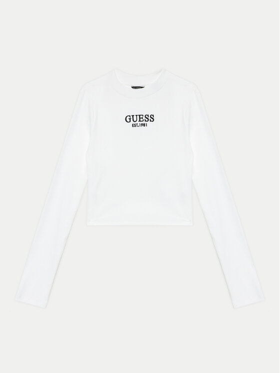 Guess Bluzka J4YI49 KBZP4 Biały Regular Fit