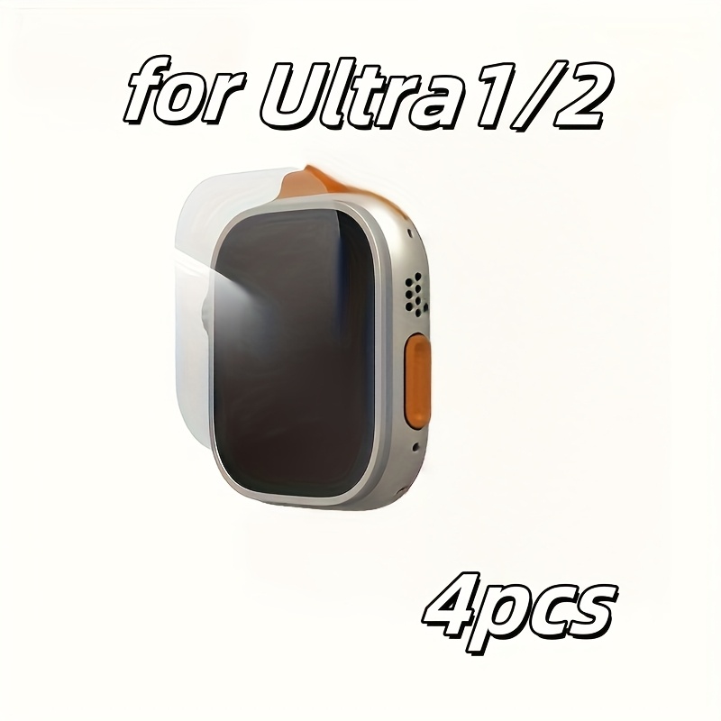 TEMU 4 szt. Szkło hartowane do ekranu, kompatybilne 1/2 -49mm, na etui, odporna na zarysowania, przezroczysta osłona ekranowa – idealny prezent na