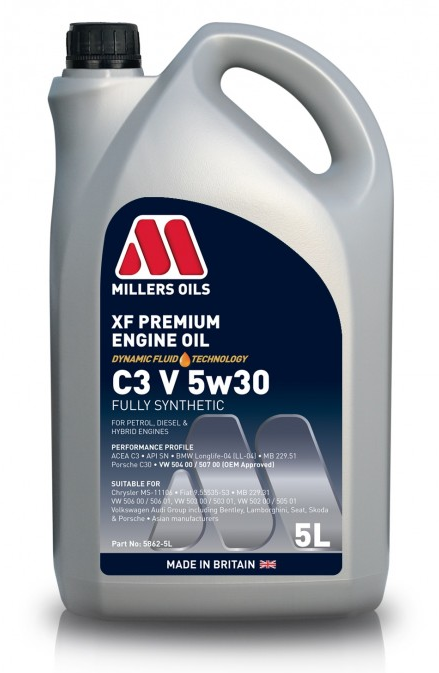 MILLERS OILS XF PREMIUM C3 VW 5W30 5L