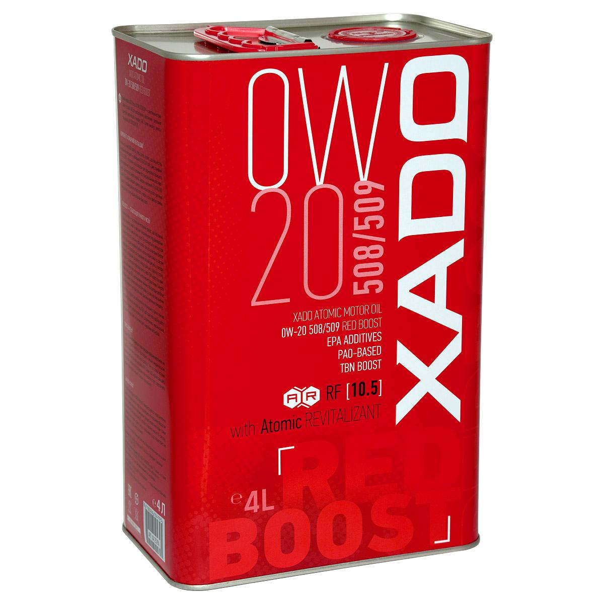 XADO ATOMIC OIL RED BOOST 0W20 508/509 4L
