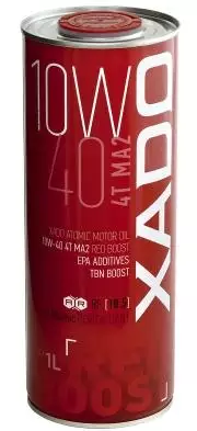 XADO ATOMIC OIL RED BOOST 10W40 4T MA2 1L