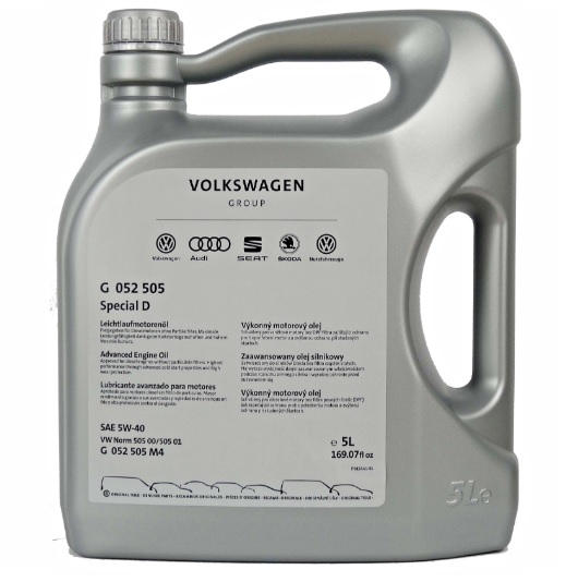 VW VOLKSWAGEN 5W40 505.01 5L VAG OLEJ ORYGINALNY