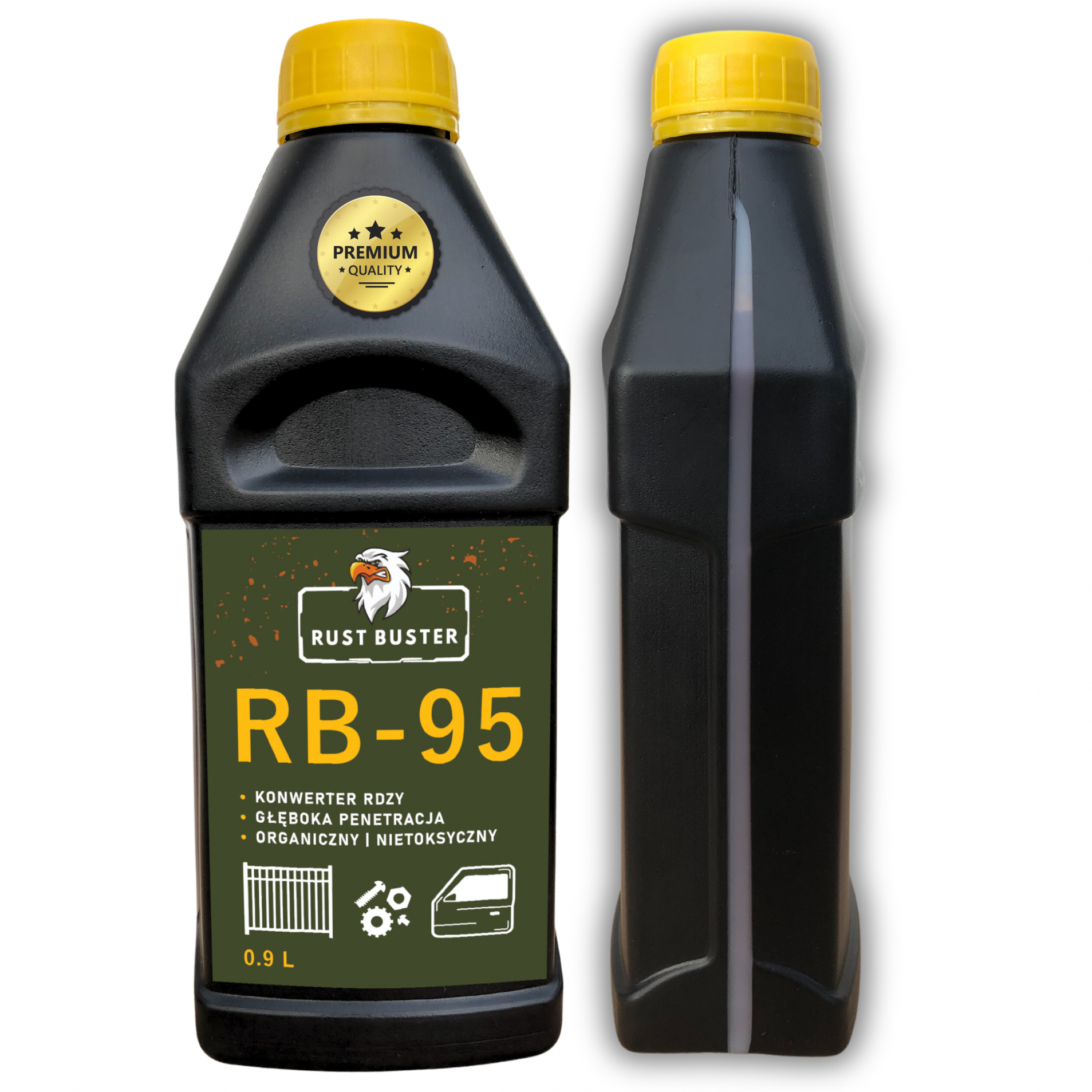 RUST BUSTER PREPARAT NA RDZĘ, NEUTRALIZATOR RDZY RB-95 0,9L