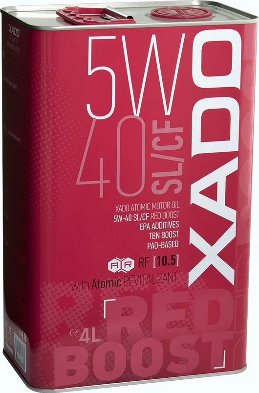 XADO ATOMIC OIL RED BOOST SL/CF 5W40 4L