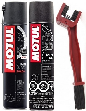 MOTUL ZESTAW DO ŁAŃCUCHA C2+ C1 + SZCZOTKA