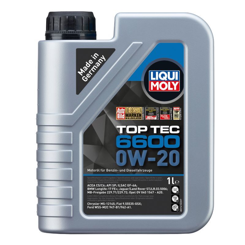 LIQUI MOLY TOP TEC 6600 0W20 1L