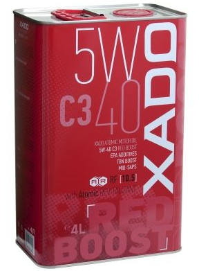 XADO ATOMIC OIL C3 RED BOOST 5W40 4L