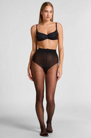 Hunkemöller Rajstopy 15 Den Core Control Czarny