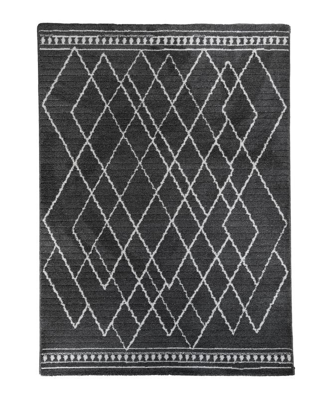 Dywan Kalabria geometryczny grafitowy 120 x 160 cm