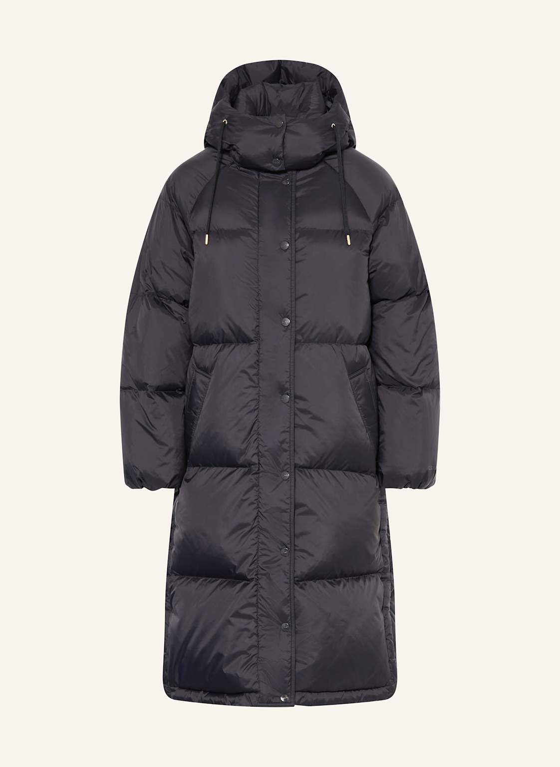 Gant Płaszcz Pikowany Z Odpinanym Kapturem schwarz