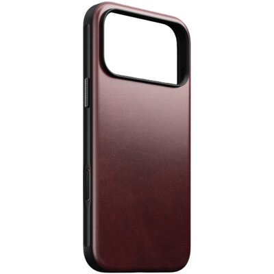 Etui NOMAD Modern Leather Horween do Apple iPhone 17 Pro Bordowy