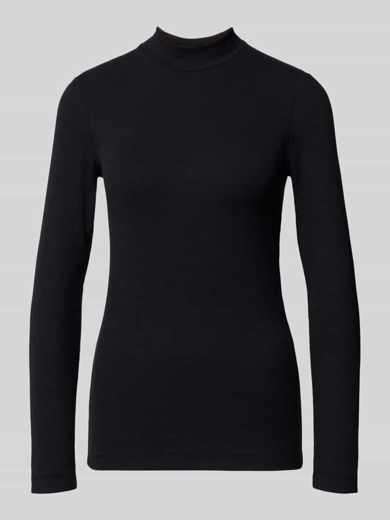 Bluzka z długim rękawem o kroju regular fit z mieszanki bawełny