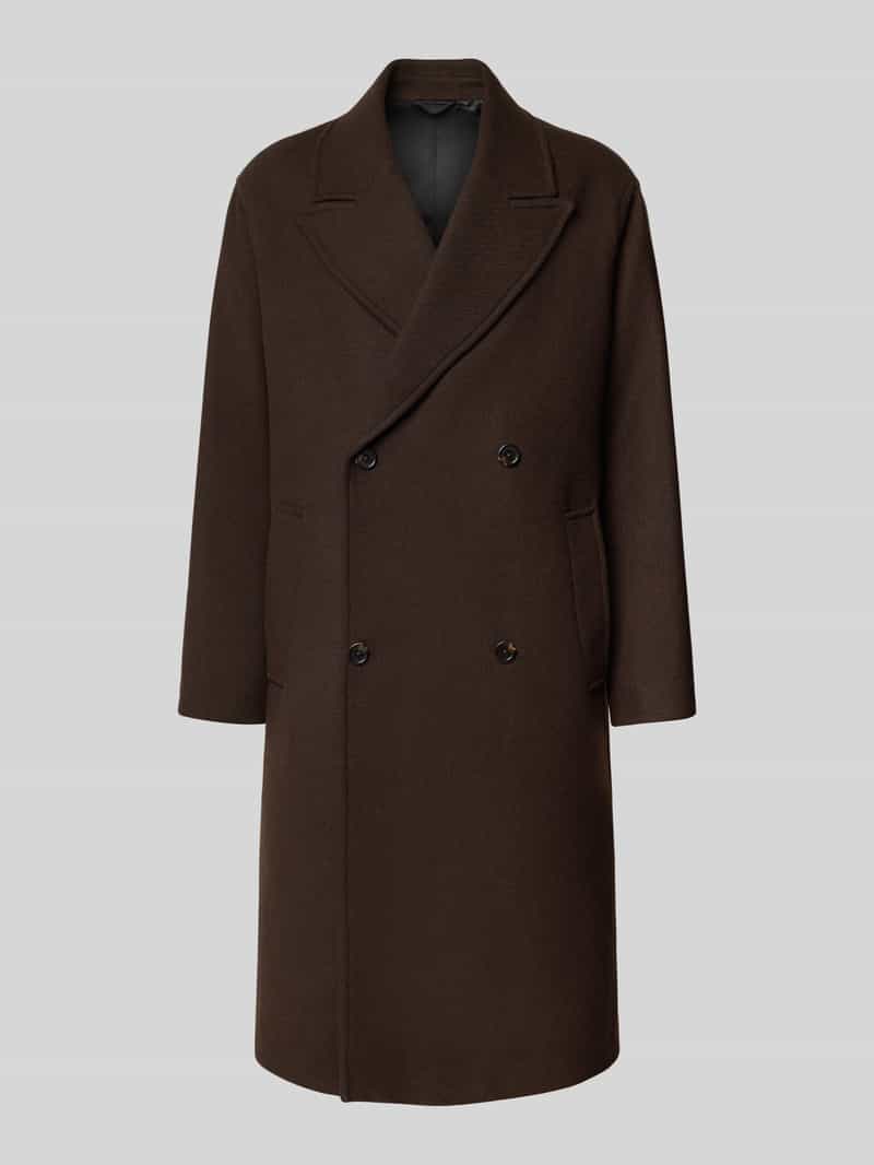 Płaszcz o kroju structured fit z mieszanki wełny model ‘SIMON’