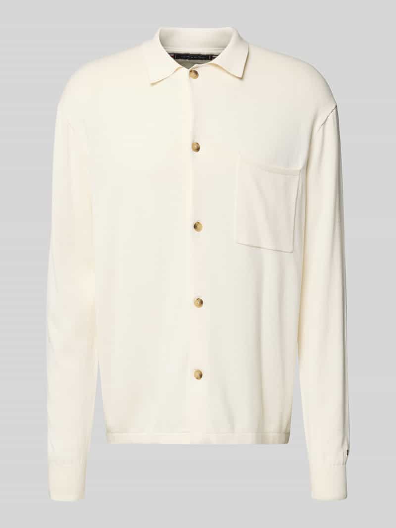 Kurtka z dzianiny o kroju regular fit z czystej bawełny