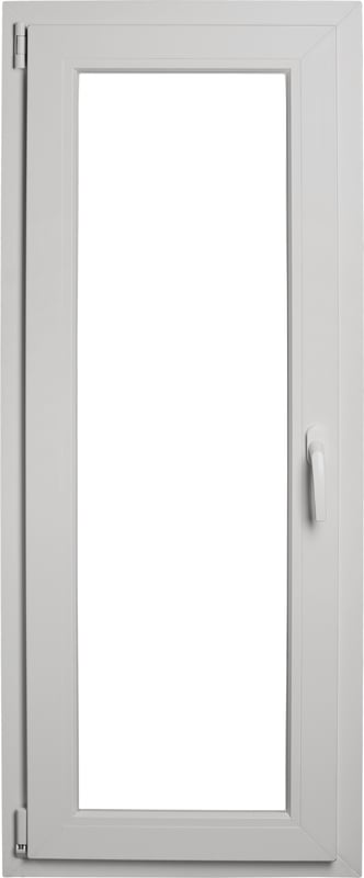 Okno PCV 3-szybowe fasadowe MD85 ANTR03 O27 565x1435 mm rozwierno-uchylne lewe antracytowe