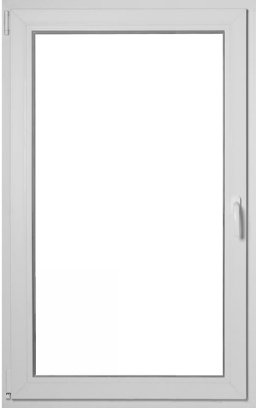 Okno PCV 3-szybowe fasadowe MD85 ANTR03 O31 865x1435 mm rozwierno-uchylne lewe antracytowe