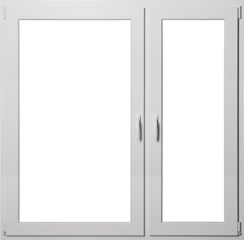 Okno PCV 3-szybowe fasadowe MD85 ANTR03 O34 SR 1465x1435 mm rozwierne i rozwierno-uchylne prawe antracytowe