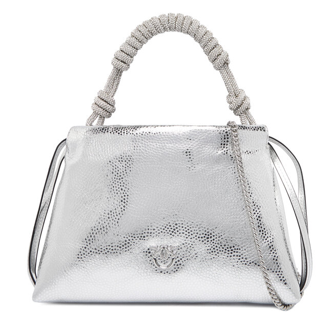 Torebka PINKO Mini Clutch+Manico SP Al 25-26 PLTT 105908 A2WD Srebrny