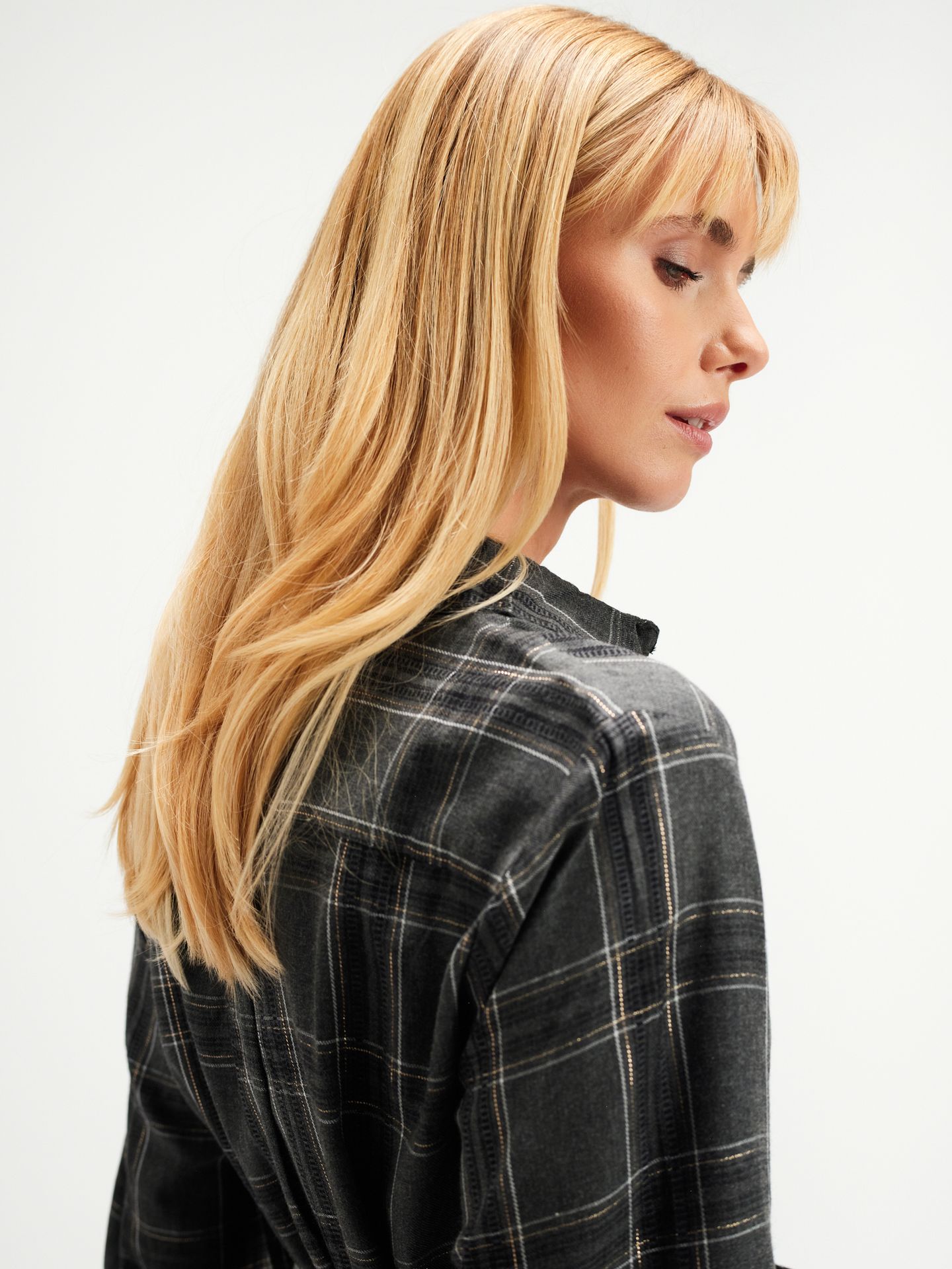 Długa koszula w kratę