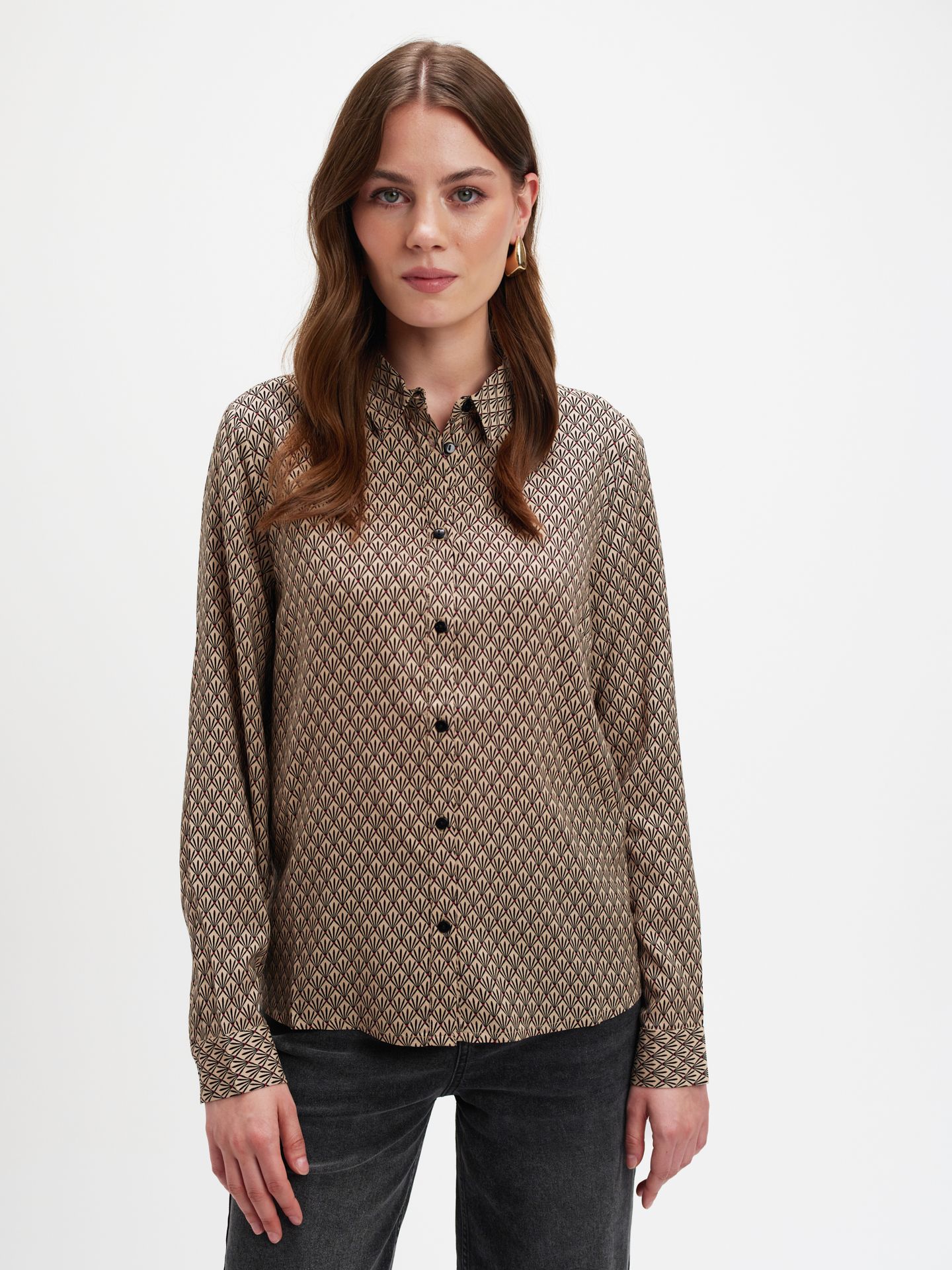 Elegancka wzorzysta koszula