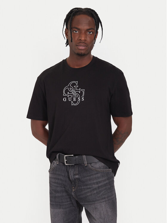 Guess T-Shirt M5BI76 I3Z14 Czarny Relaxed Fit