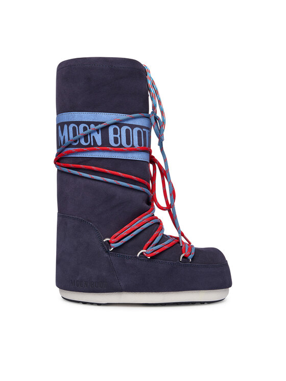 Moon Boot Śniegowce Mb Icon Suede Laces 80D1403050 Granatowy