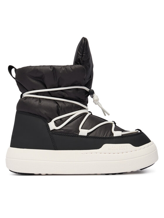 Moon Boot Śniegowce Jr Park lace Mid 80D3440070 D Czarny