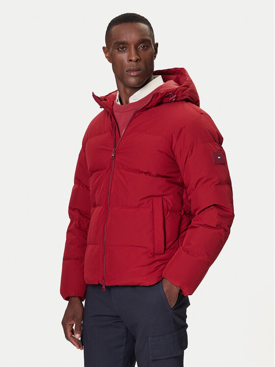 Tommy Hilfiger Kurtka puchowa MW0MW40616 Czerwony Regular Fit