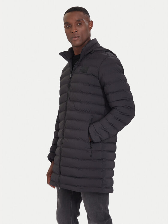 EA7 Emporio Armani Płaszcz zimowy 7M000687 AF15953 UC001 Czarny Regular Fit