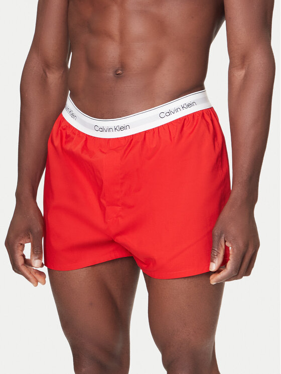 Calvin Klein Underwear Komplet 3 par bokserek LV00NB4267 Czerwony