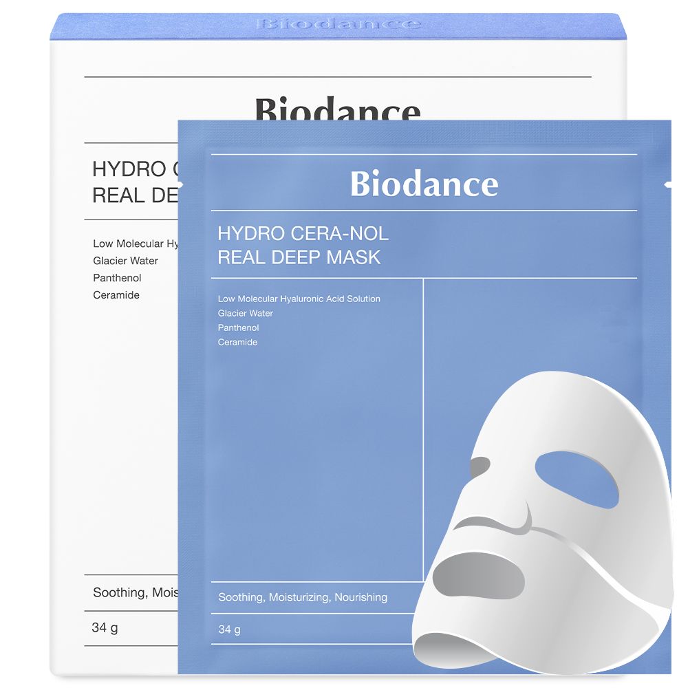 BIODANCE Hydro Cera-nol Real Deep Mask maska do twarzy w płachcie 4x34g
