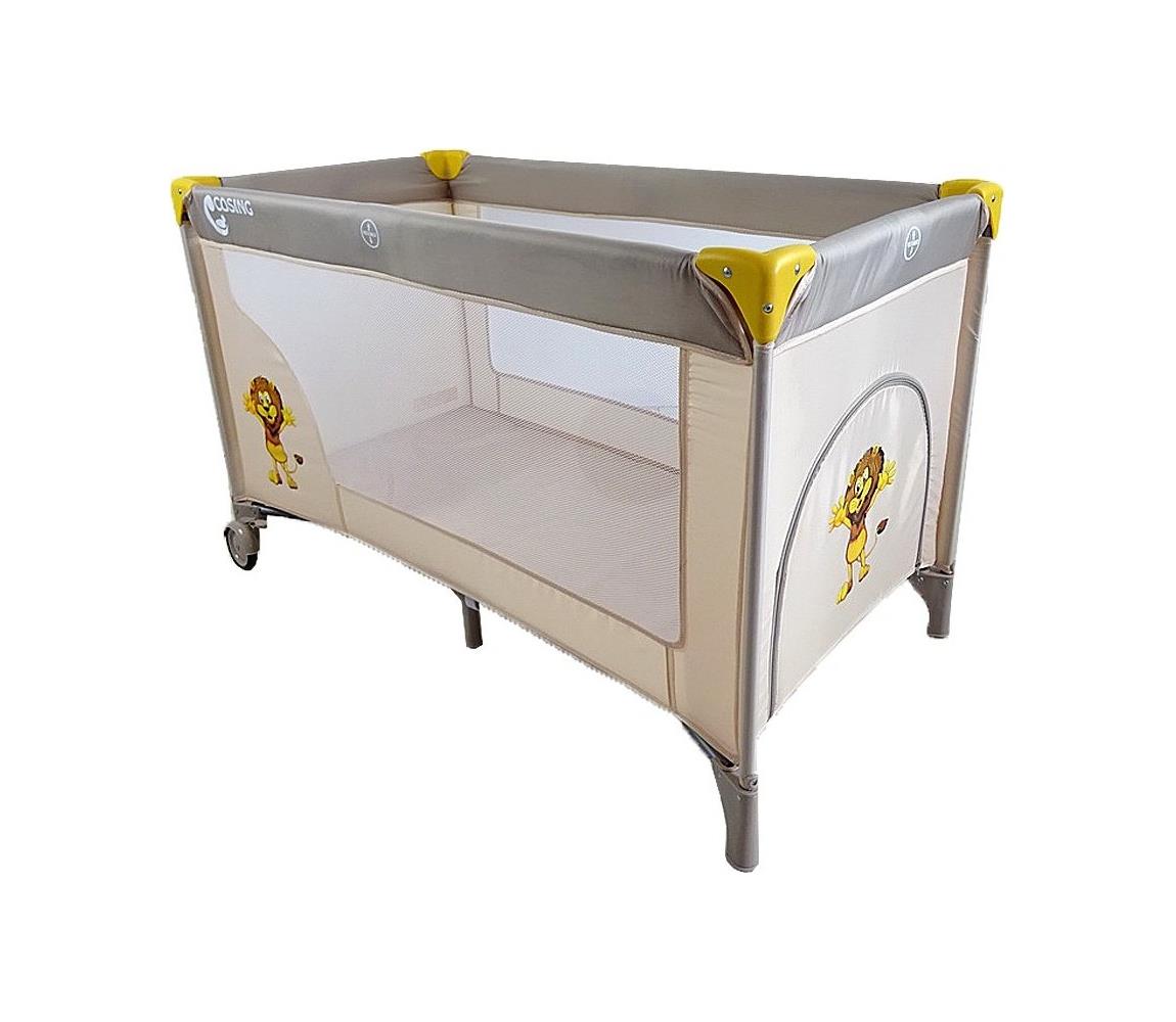 COSING - Łóżeczko turystyczne ADAM Lion Beżowy