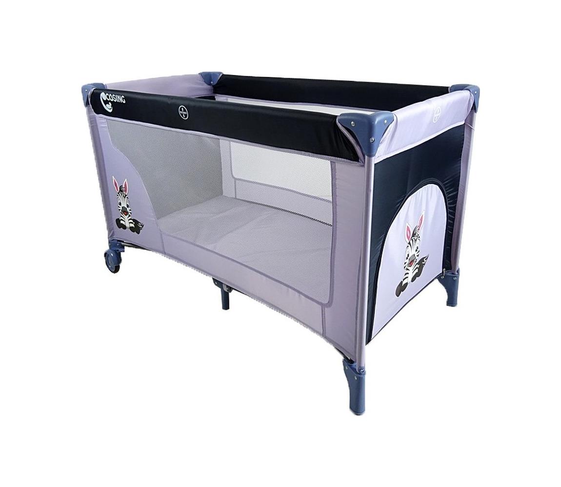 COSING - Łóżeczko turystyczne ADAM Zebra Grey