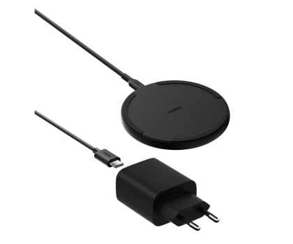 Belkin Ładowarka bezprzewodowa 15W, zasilacz 20W, czarna