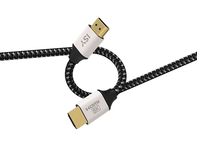 Kabel HDMI ISY IHD-9040 1m Czarno-biały