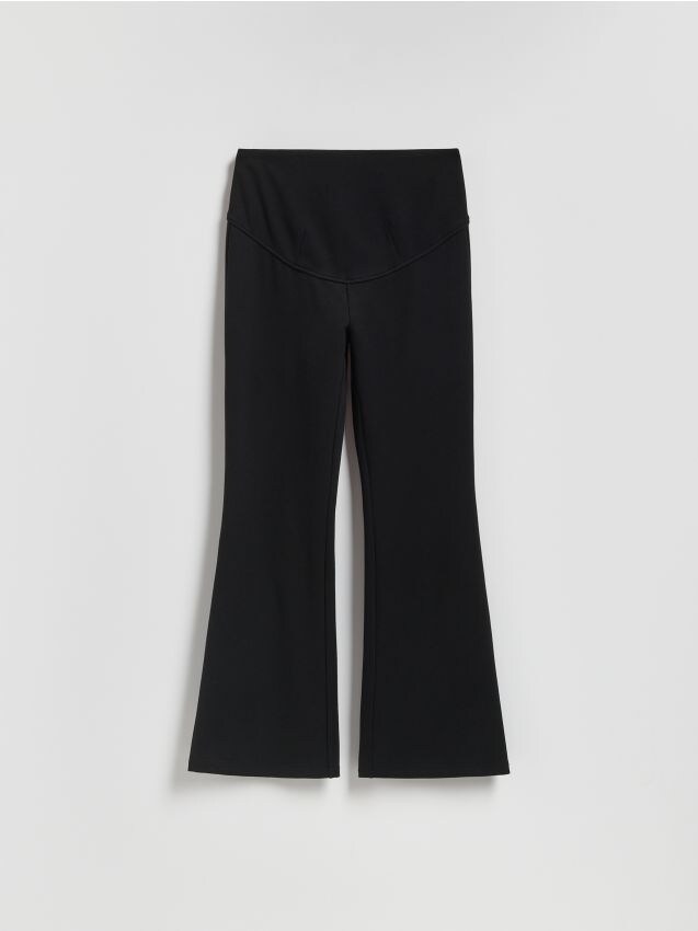 Reserved - Spodnie z wiskozą - czarny