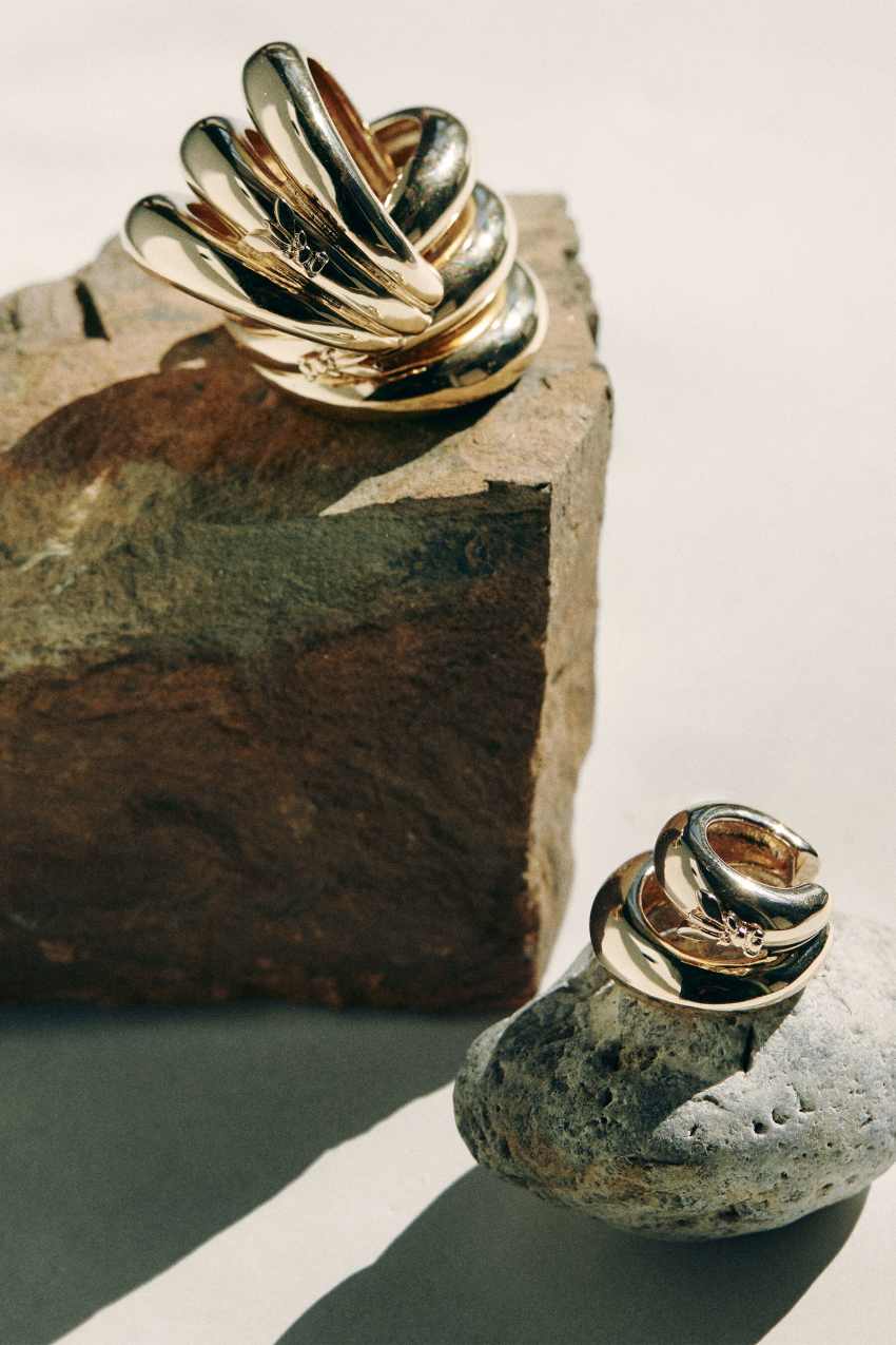 Duża nausznica Metal Circle