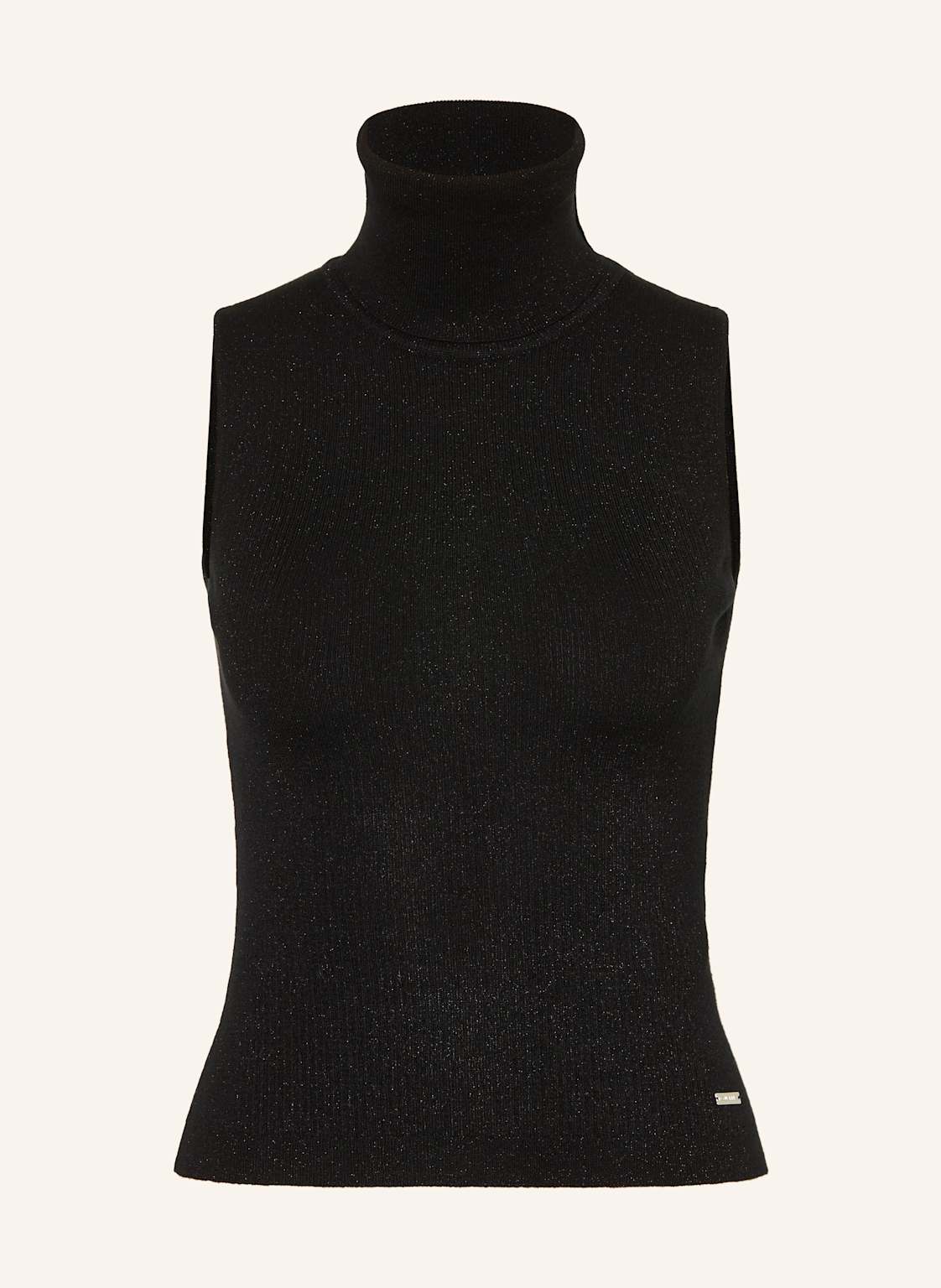 dsquared2 Dzianinowy Top Z Błyszczącą Przędzą schwarz