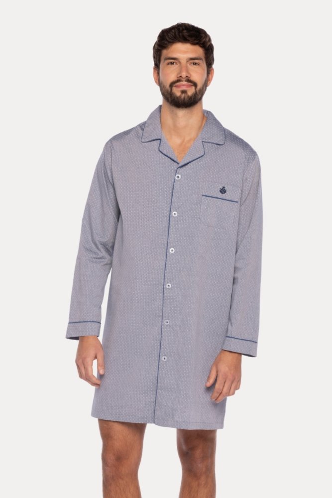 Koszula nocna męska BENJAMIN L Jasnoniebieski