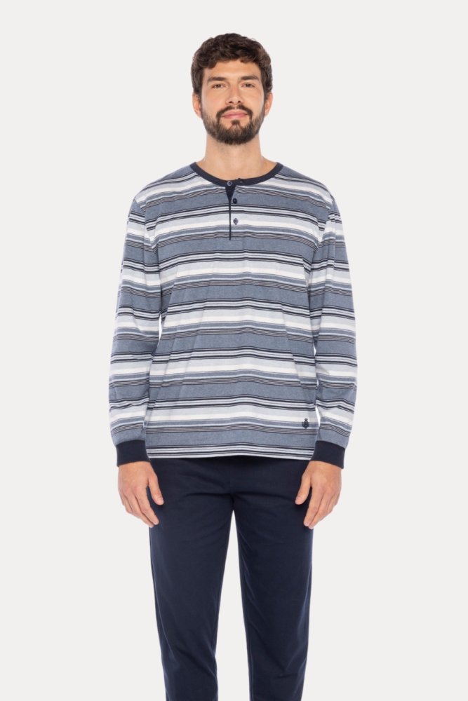 Piżama męska DOMINGO 3XL Niebieski