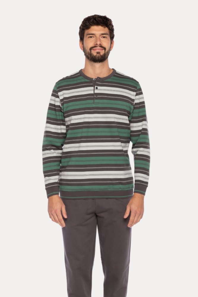 Piżama męska SEBASTIAN M Zielony