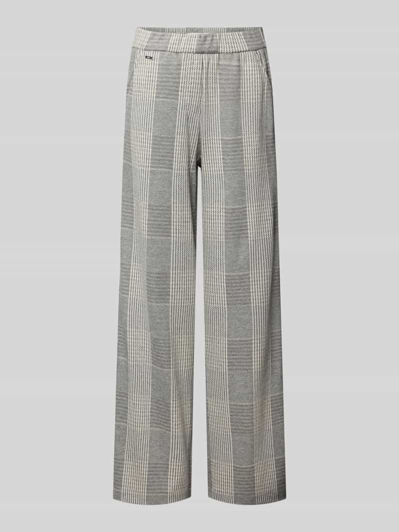 Spodnie z mieszanki wiskozy z wpuszczanymi kieszeniami model ‘MAINE’